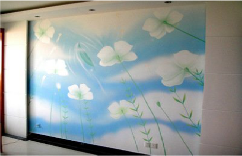 东至画墙绘怎么画好白云的蓬松感？