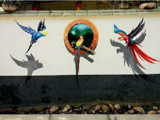 东至视觉错位-3D墙绘设计