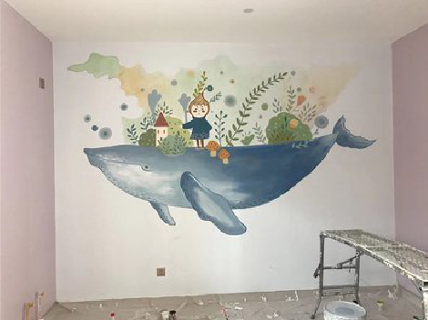 东至手绘墙的特点及优势。